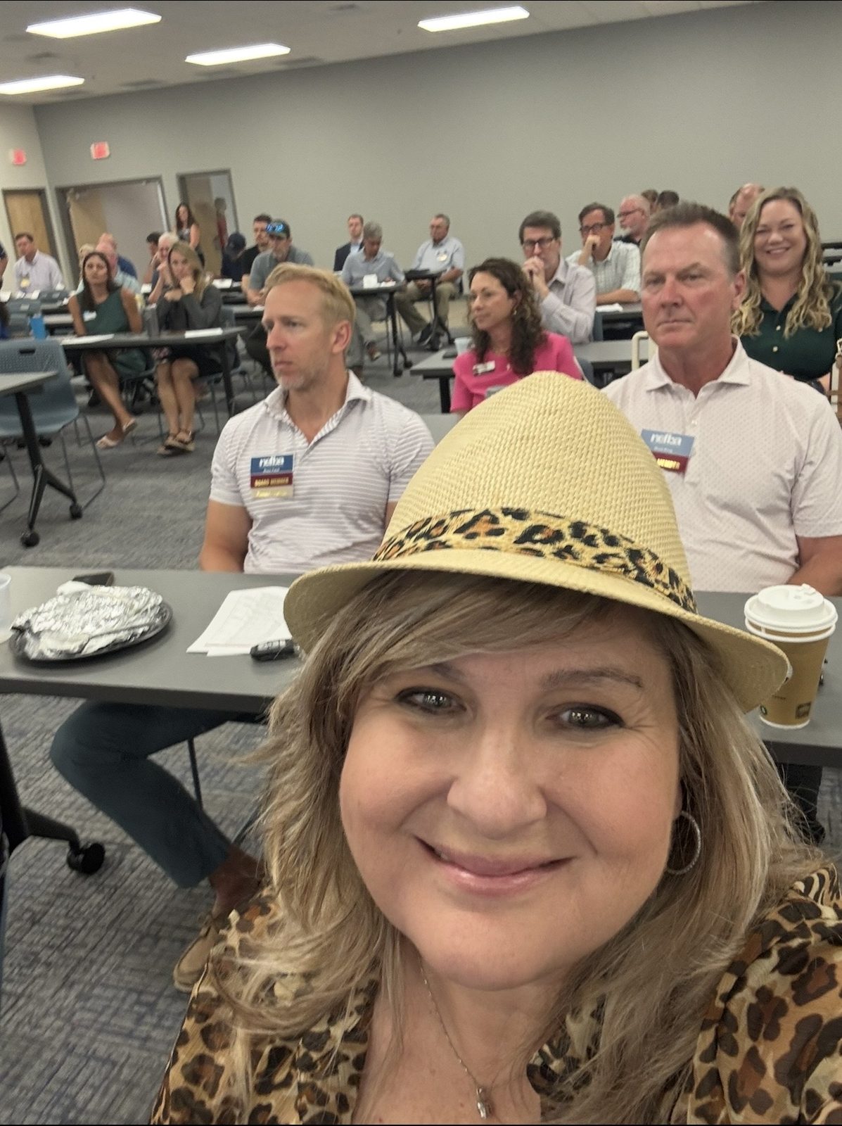 Stevi at a networking event