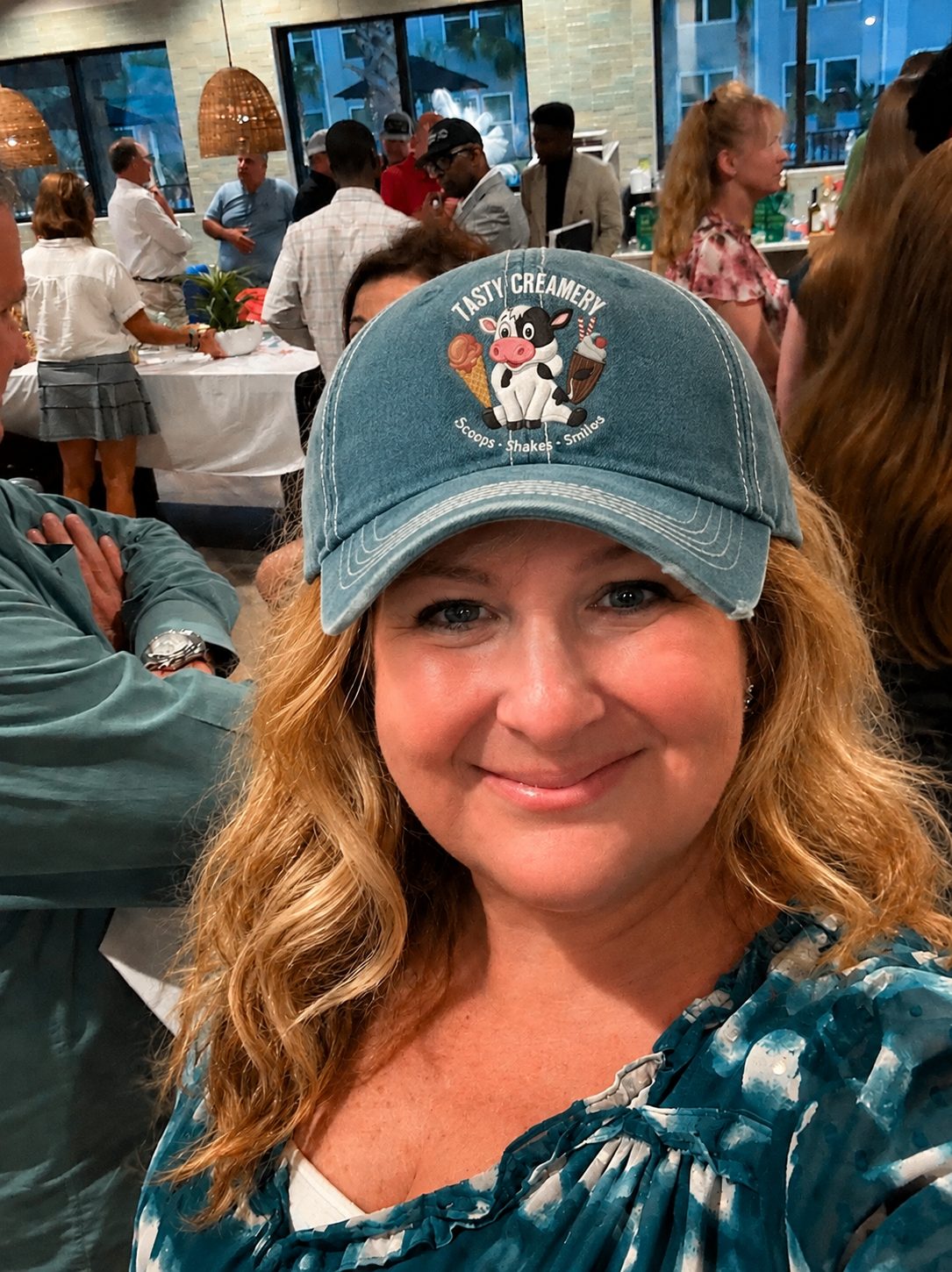 Hat photo inside a restaurant